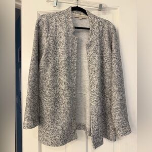 LOFT Textured Gray Cardigan